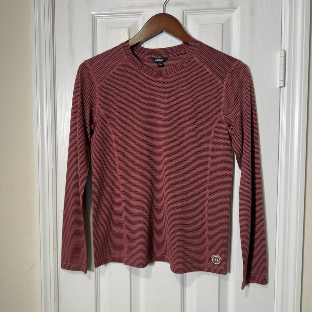 Allbirds Long Sleeve Performance Tee Red Striped‎ Active Top Medium